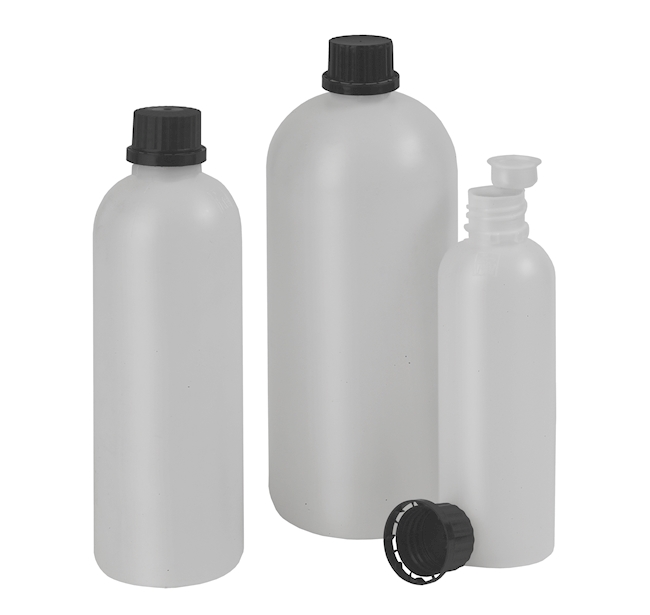 Narrow mouth Bottle round 250 ml, PE-HD